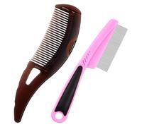 Pettine Per Spazzare Il Cuoio Capelluto, Pettine Antiforfora, Pettine Antiforfora, Pettine Per Pidocchi/pulci A Denti Fini In Acciaio Inossidabile, Pettine In Due Pezzi, Rimuove L'accumulo Di Olio Sul