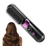 Pettine per Stirare i Capelli Strumento Di Styling E Massaggio Senza Cavo | Pettine Riscaldante Per Capelli per Donne Famiglia Casa Viaggio Interno Esterno Saloni Dormitori