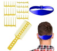 Pettine Per Tagliacapelli: Accessorio Professionale Per Tagliacapelli, Set Di Taglio Di Capelli Per La Casa, Guida Per Lo Scolorimento Per Parrucchiere | Il Kit Di Taglio Toilette Include 7