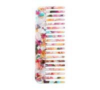 Pettine per tartarughe - Pettine per con denti larghi, pettine per capelli ricci | Pettine da viaggio in per capelli fini con maniglia, pettine fatto a mano per districare Poli