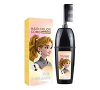 Pettine per Tinta Capelli con Pennello Integrato, Applicatore a Pressione per Colorazione Facile, Strumento Riutilizzabile per Tinte Fai-da-te a Casa (Uomo e Donna) (golden brown)