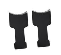 Pettine per Tintura Capelli 2 Pezzi, Plastico Nero per Salone | Uso Professionale e Domestico, Pulizia Semplice, Aiuta a Evitare Contatto della Tinta la Cute