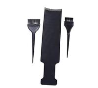Pettine per Tintura Chioma 3 Pezzi in Plastica Nera | Uso Domestico e Salone Professionale, Facile da Pulire, Protegge i Chioma, Previene il Contatto alla Radice