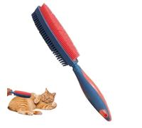 Pettine per toelettatura per gatti, pennello per scarico per cani, spazzole per gatti a doppia faccia, strumenti di bellezza multifunzionali per la perdita di massaggio toelettatura,