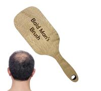 Pettine per uomo calvo, divertente spazzola per pettinatura senza in legno, pettine regalo bavaglio per uomo calvo Spazzola per capelli senza setole, regalo per amici con capelli diradati calvi