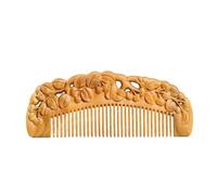 Pettine Pettine a denti fini in legno massello Pettine for massaggio domestico Pettine for doccia Pettine for capelli arricciacapelli bagnati for la cura di capelli, barba e baffi Pettine Per Capelli
