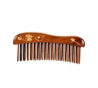 Pettine Pettine a denti retrò cinese Pettine for capelli ricci in legno massello Pettine for capelli lunghi for la casa Pettine tascabile portatile Spazzola per capelli