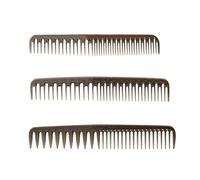 Pettine Pettine da parrucchiere, pettine a doppia estremità, pettine for capelli a denti fini e larghi, pettine for acconciature for uomini, donne e bambini Pettine Per Capelli(C)
