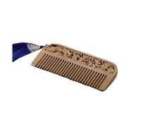 Pettine Pettine da viaggio portatile in legno massello Pettine for doccia domestica Pettine for capelli lunghi da donna Pettine for barba da uomo Spazzola per capelli