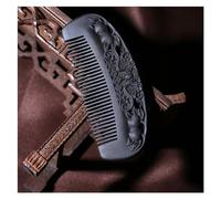 Pettine Pettine for barba da uomo da 5 pollici Pettine for capelli lunghi in legno Pettine for doccia da bagno nero adatto a tutti i tipi di capelli Pettine Per Capelli