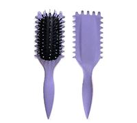 Pettine Pettine for capelli da donna 2 pezzi pettine for capelli ricci a forma cava multifunzionale massaggio del cuoio capelluto e spazzola for capelli soffici antistatica strumenti for acconciatura(