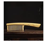 Pettine Pettine for capelli intagliato in legno massello, pettine for capelli ricci, pettine for acconciature, adatto for capelli lunghi, capelli ricci, capelli bagnati, ecc. Pettine Per Capelli(B)