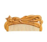 Pettine Pettine in legno a denti fini for massaggio domestico Pettine for capelli ricci da donna Pettine for capelli corti da uomo Spazzola per capelli