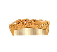 Pettine Pettine in legno massello Pettine for capelli lunghi da donna Pettine in legno intagliato adatto for capelli secchi/capelli ricci/capelli spessi/fini/capelli lisci Spazzola per capelli