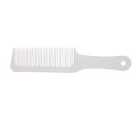 Pettine piatto per capelli con denti ondulati finemente ondulati, pettine per capelli da barbiere, colore bianco
