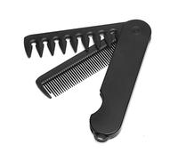 Pettine pieghevole 2 in 1 per uomo con design a denti fini e larghi per capelli rapidi per capelli barba e baffi styling leggero pettine per capelli