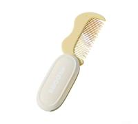 Pettine pieghevole a doppio scopo per la toelettatura di esseri umani e gatti, design portatile ed ergonomico per rimuovere problemi di peli e palle di pelo (giallo)