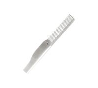 Pettine Pieghevole In Metallo Portatile A Due Usi Per Uomo Strumento Lo Styling Dei Capelli E La Manutenzione Della Barba Pettine In Metallo Portatile Capelli E Barba Da Uomo
