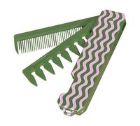 Pettine pieghevole multifunzione a denti fini e larghi, da viaggio, portatile, districante per capelli, idea regalo