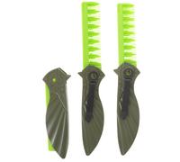 Pettine pieghevole per capelli da uomo, 3 pezzi - 3 in 1, pettine per barba a