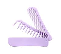 Pettine pieghevole portatile con denti larghi per parrucchieri, accessori per acconciature e stili di capelli diversi
