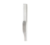 Pettine pieghevole portatile in metallo a due scopi per gli uomini per lo styling dei capelli e la manutenzione della barba strumento tascabile per modellare la barba pettine per uomini
