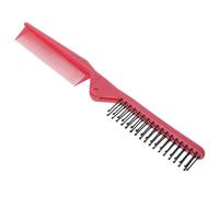 Pettine Pieghevole Portatile per Chioma, Doppia Testa, ABS | Denti Lisci, Meno Staticità, Protegge i Denti, per Chioma Ricci e Lunghi, Ufficio