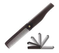 Pettine Pieghévole,Spazzola Capelli con Denti Fini - Pettine Portatile Pieghévole per Auto Viaggi Casa Salone Lavoro | per Uomini e Donna Styling Barba