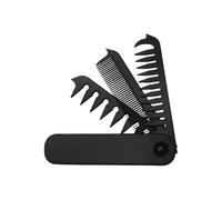 Pettine pieghevole, spazzola per capelli pieghevole, da viaggio, 21 x 2,8 x 0,9 cm, design a denti fini e larghi, compatto e portatile per padri, marito, pendolarismo, viaggi di lavoro, palestra, uso