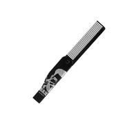 Pettine pieghevole tascabile in acciaio inox per barba e capelli da portabilità pettine professionale in acciaio inox