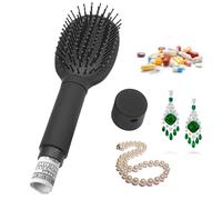 Pettine portaoggetti con scomparto nascosto per denaro, contanti, gioielli, mini chiavi, contenitore di sicurezza in spiaggia, oggetti preziosi, per la festa della mamma, festa del papà, Natale