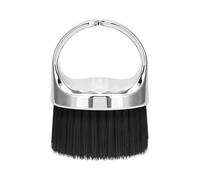 Pettine portatile per baffi e spazzola da barba, design a doppia testa, con setole sintetiche, per uomo