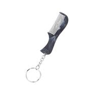 Pettine portatile per barba e baffi con portachiavi tascabile per trattamenti per il viso e styling raddrizzatore barba e baffi pettine