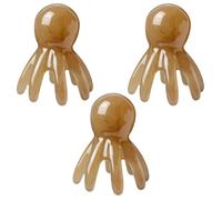 Pettine portatile per massaggio alla testa a otto rebbi, pettine per massaggio naturale dei capelli, dispositivo Gua Sha per la cura dei capelli, massaggiatore per testa portatile, pettine per
