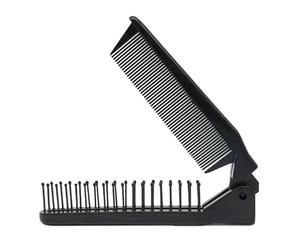 Pettine portatile tascabile, spazzola pieghevole per capelli, strumento da viaggio compatto, accessorio per la toelettatura in polipropilene resistente, dispositivo per la sistemazione rapida e