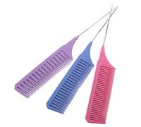 Pettine Professional Hair Dye Highlighting Comb Set Efficient Split Tooth Design, Non-Slip Grip, Styling Tools(Colorful Comb Set B1)