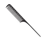 Pettine professionale per capelli a coda di topo, pettine per parrucchiere e barbiere, pettine da barbiere in alluminio e pettine in alluminio speciale (nero)