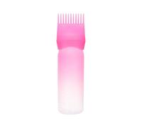 Pettine professionale per cuoio capelluto, pettine per olio da salone, bottiglia per trattamenti olio, design riutilizzabile, applicatore ecologico, 17 x 4,5 cm, per routine di cura dei capelli, uso