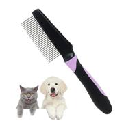 Pettine pulci per cani e gatti, delicato e sicuro grazie ai denti arrotondati, rimuove le pulci di cani e gatti, pettine per animali domestici per la rimozione di pulci, zecche, lacrimazione, forfora