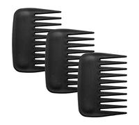 Pettine quadrato 3 pezzi, pettine con grande distanza dei denti, pettine antistatico, pettine per taglio dei capelli, pettine piccolo per capelli corti, pettine senza impugnatura, adatto per l'uso nel