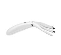 Pettine Ricarica Elettrico Massaggiante USB Bianco per Cuoio Capelluto | Abs, Design Ergonomico Essenziale, Vibrazione Intensa, per Massaggio Chioma e Relax Quotidiano