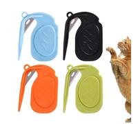 Pettine Sgrovigliatore | 4 Pezzi Attrezzo Per Nodi Pelo Lungo | Spazzola Portatile Antiscivolo per Nodi e per Casa e Viaggio con Pelo Lungo Conigli Gatti Cani