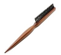 Pettine soffice in setole di cinghiale naturale con manico in legno, spazzola for capelli, pettine antistatico for barbiere, massaggio del cuoio capelluto, strumento for lo styling del parrucchiere