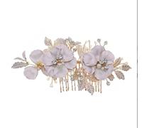 Pettine Sposa per Capelli Corona di gioielli per donne Pettini per capelli in cristallo Perle di strass Pettine per capelli da sposa Gioielli per capelli da donna Decorazione Acconciatura Capelli