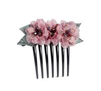 Pettine Sposa per Capelli Pettine Laterale Per Capelli Con Fiore Di Rosa Pettine Per Capelli Semplice Pettine Per Capelli Con Fermaglio Semplice Per Capelli Per Ragazze Decorazione Acconciatura Capell