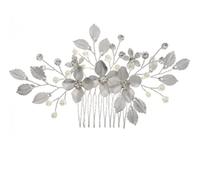 Pettine Sposa per Capelli Pettine laterale per capelli Crystal Diamond Pettine per capelli in plastica con decorazioni in cristallo Pettine per capelli con pettine a 7 denti Decorazione Acconciatura C