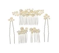 Pettine Sposa per Capelli Pettine laterale per capelli da sposa con perle fatte a mano, pettine per capelli da sposa, set di accessori per capelli da sposa Decorazione Acconciatura Capelli