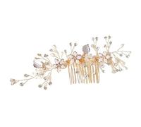 Pettine Sposa per Capelli Pettine laterale per capelli Donna 18 denti Pettine per capelli Eleganti strass Pettini laterali per capelli Clip per capelli Accessori per capelli Decorazione Acconciatura C