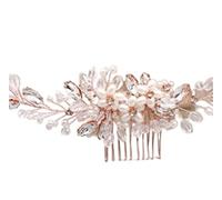 Pettine Sposa per Capelli Pettine Per Capelli Da Sposa Fascia Per Capelli Da Sposa Accessorio Per Capelli In Oro Fiore Fascia Per Capelli Da Sposa Da Donna Decorazione Acconciatura Capelli
