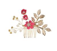 Pettine Sposa per Capelli Pettini Laterali Per Capelli In Stile Cinese Accessori Per Pettini Per Capelli Con Perle Accessori Per Pettini Per Capelli Con Frangia Forcina A Forma Di U Decorazione Acconc